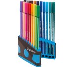 Feutre coloriage stabilo pen 68 encre aquarellable pointe  ogive moyenne robuste color   parade etui chevalet 20