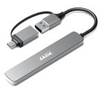 Port Designs 900161 hub & concentrateur USB 2.0 Type-A 5000 Mbit/s Argent