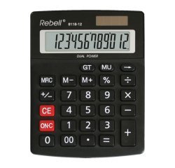 Rebell 8118-12 calcolatrice Desktop Calcolatrice con display Nero