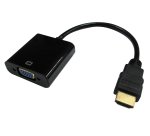 DLH câble adaptateur HDMI Mâle vers VGA Femelle noir