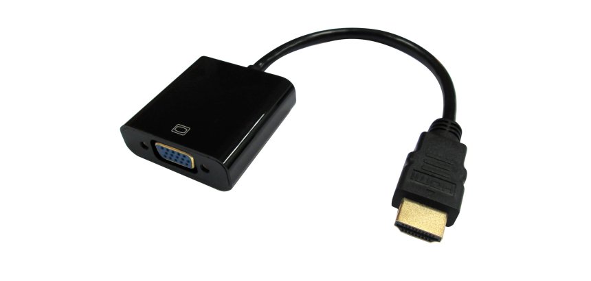 DLH câble adaptateur HDMI Mâle vers VGA Femelle noir