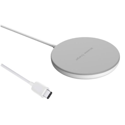 DLH DY-AU4725 chargeur d'appareils mobiles Smartphone Argent, Blanc USB Recharge sans fil Intérieure