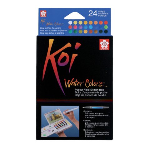 Koi Water Colors Sketch Box 24