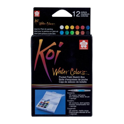 Koi Water Colors Sketch Box 12