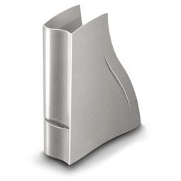 Porte-revues Ellypse XtraStrong en polystyrène - Dimensions : H32,5 x P27,8 cm, Dos 8,3 cm cm taupe
