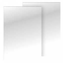 Couverture q-connect carton 250g grain cuir pour reliure format a4 coloris blanc brillant paquet 100 unités