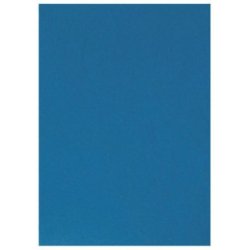 Couverture q-connect carton 250g grain cuir pour reliure format a4 coloris bleu paquet 100 unités