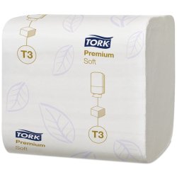 Colis de 30 paquets de Papier toilette Premium doux 2 plis 252 feuilles, format 11 x 19 cm Blanc