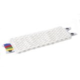 Frange bandes diagonales en microfibre en polyamide UltraSpeed Mini - Dim. L36 x H14 x P1 cm Blanc