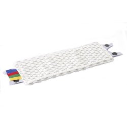 Frange bandes diagonales en microfibre en polyamide UltraSpeed Mini - Dim. L36 x H14 x P1 cm Blanc
