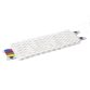 Frange bandes diagonales en microfibre en polyamide UltraSpeed Mini - Dim. L36 x H14 x P1 cm Blanc