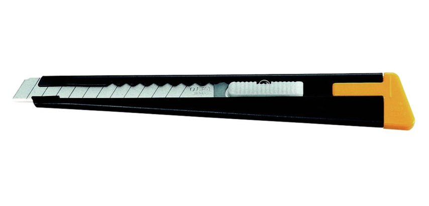 Olfa 180 Nero Taglierino a lama retrattile