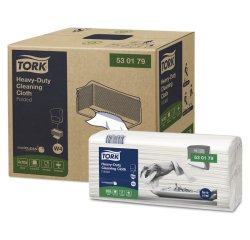 Essui main tork format non tisse 105 fts w4 blanc        35,5x41,5cm paquet de 4