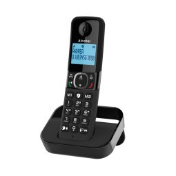Teléfono Alcatel F860 Teléfono DECT/analógico Identificador de llamadas Negro
