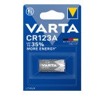 Varta LITHIUM Cylindrical CR123A, CR17345 (Batteria a celle rotonde, 3V) Blister da 1