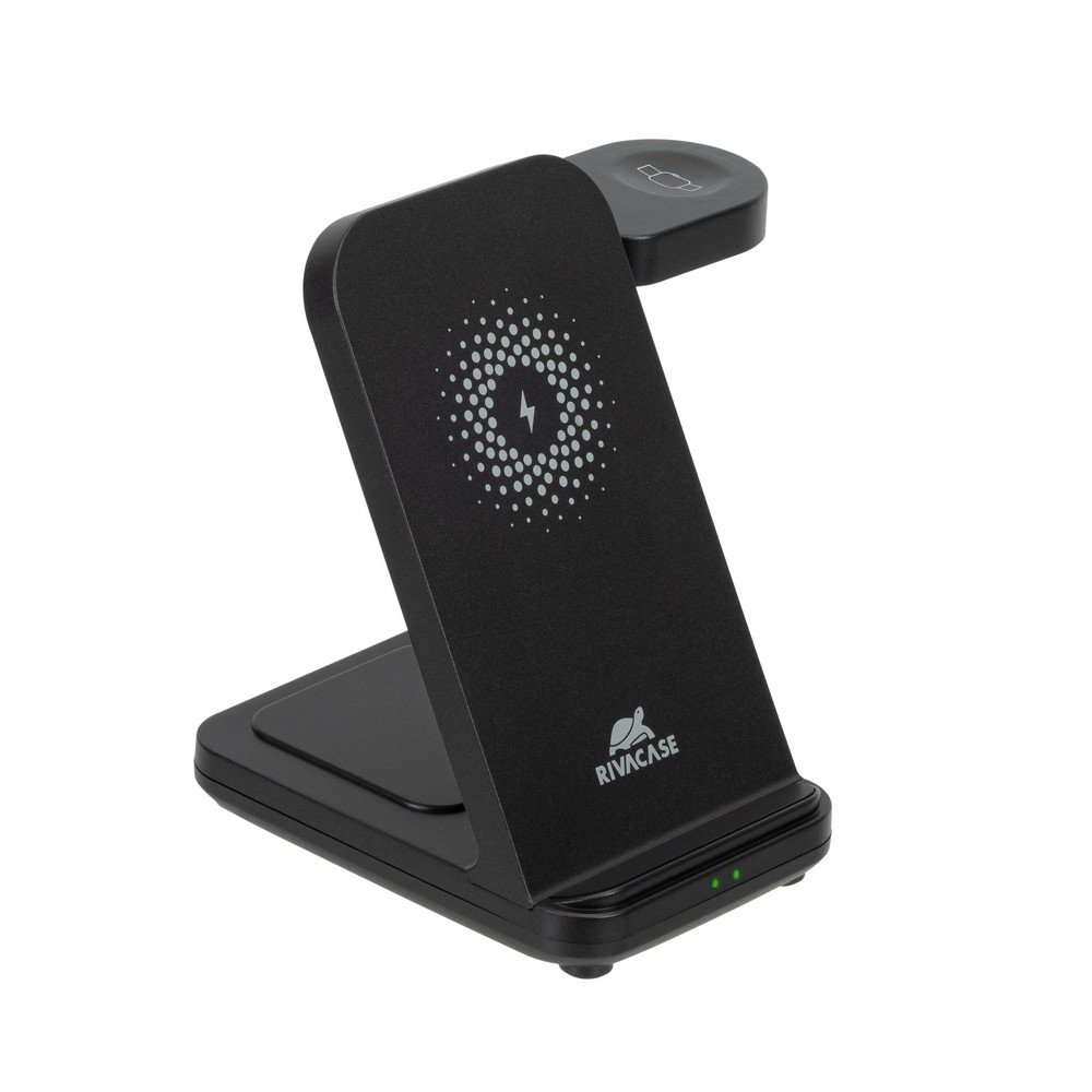Rivacase VA4916 Caricabatterie per dispositivi mobili Orologio intelligente, Auricolare, Smartphone Nero USB Carica wireless Interno