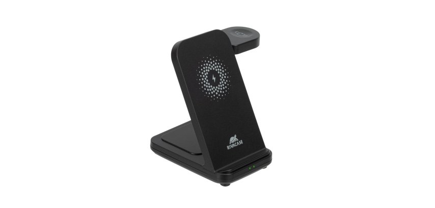 Rivacase VA4916 Caricabatterie per dispositivi mobili Orologio intelligente, Auricolare, Smartphone Nero USB Carica wireless Interno