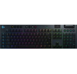 Logitech G Logitech G915 LIGHTSPEED Tastiera Gaming Meccanica Wireless, Profilo Ribassato, GL-Tactile Switches, LIGHTSYNC RGB, Design Sottile, +30 ore di Durata della Batteria, QWERTY IT Layout, Nero