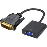 DLH DY-TU4724 câble vidéo et adaptateur 0,25 m DVI VGA (D-Sub) Noir