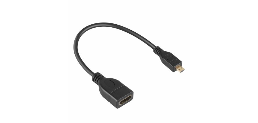 DLH Adaptateur micro HDMI (M) vers HDMI (F)