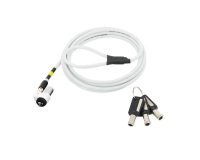 Mobilis 001326 câble antivol Blanc 1,8 m