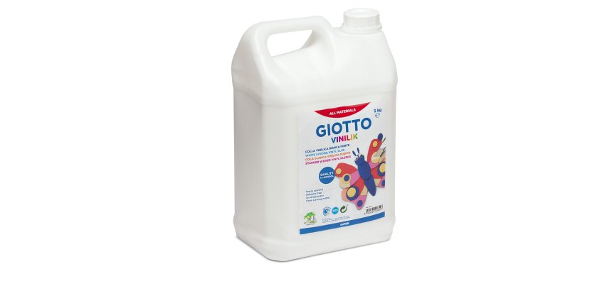Colle vinilik blanche forte giotto sans solvant usage     multi supports flacon 5kg