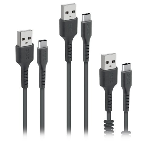 SBS Câble USB Kit de 3 câbles de charge et données - USB-USBC