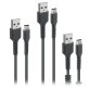 SBS Câble USB Kit de 3 câbles de charge et données - USB-USBC