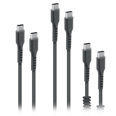 SBS Câble USB Kit de 3 câbles de charge et données - USBc-USBC