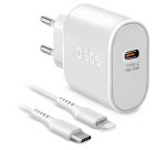 SBS Chargeur secteur 20W USB-C vers Lightning