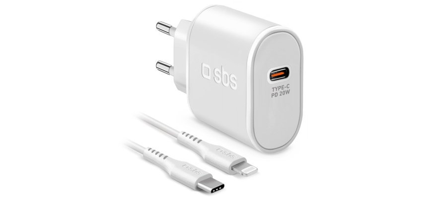 SBS Chargeur secteur 20W USB-C vers Lightning