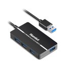 Hamlet XHUB-04U3P hub di interfaccia USB 3.2 Gen 1 (3.1 Gen 1) Type-A 5000 Mbit/s Nero
