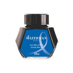 Encre waterman bleue flacon 50ml