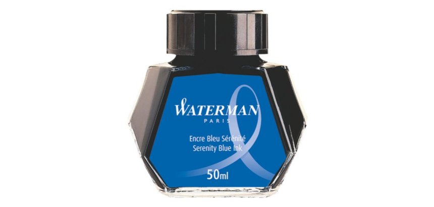 Encre waterman bleue flacon 50ml