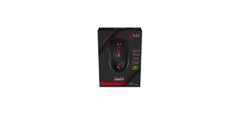 MediaRange MRGS201 Gaming-Maus Rechtshänder USB Typ-A Optisch 4000 DPI