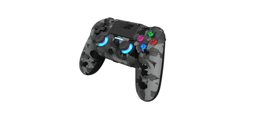 Dragonshock Mizar Mimetico, Grigio Bluetooth Gamepad Analogico/Digitale PlayStation 4