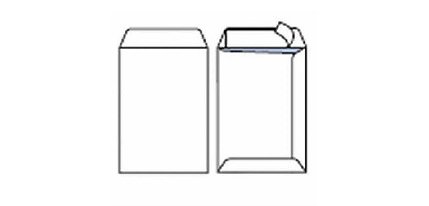 Busta a sacco Competitor FSC - strip adesivo - 19 x 26 cm - 80 gr - bianco - Pigna Envelopes - conf. 100 pezzi