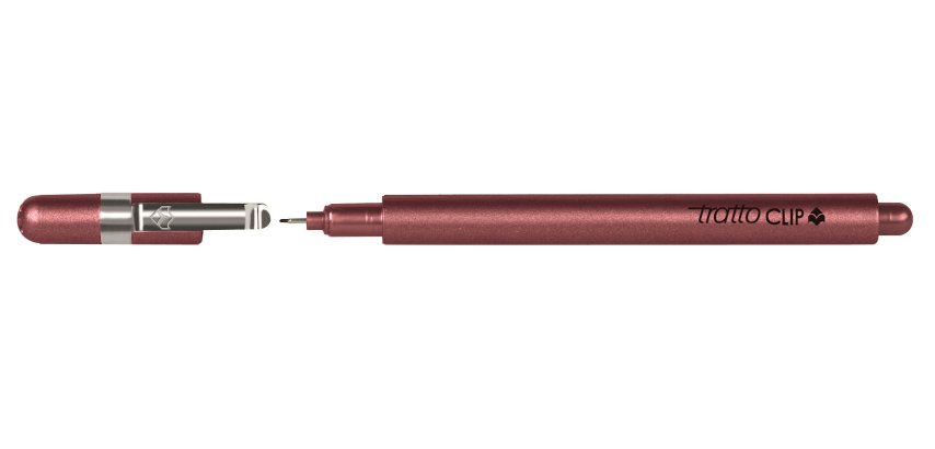 Tratto Clip fineliner Fine Red 12 pc(s)