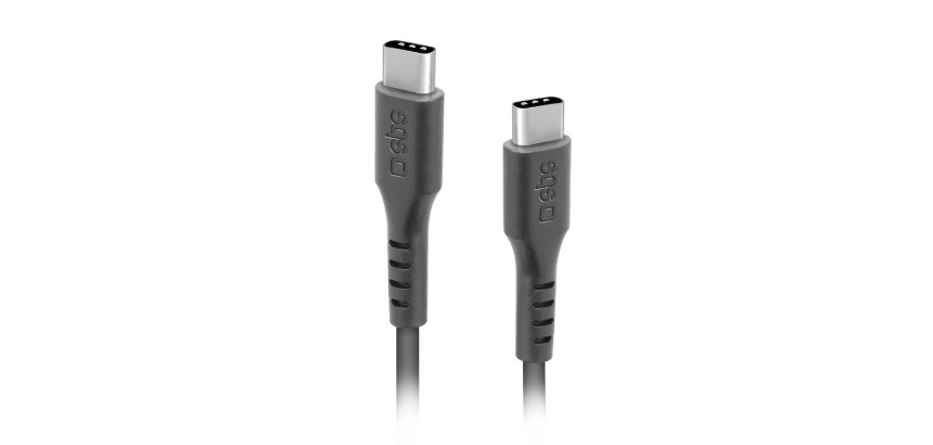 SBS Câble USB C - USB C, 3m, noir