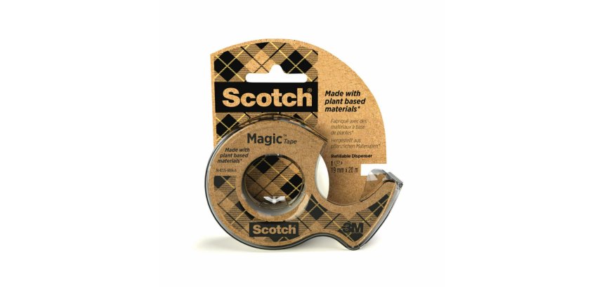 Dévidoir adhésif transparent avec rouleau Magic recyclé 19mm x 20m