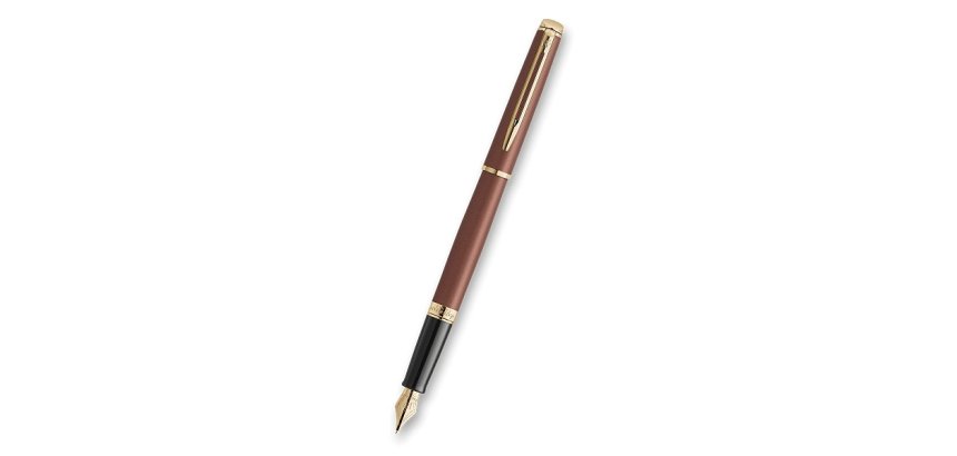 Stylo-plume waterman hemisphere metallic capuchon  clip pointe fine coloris      rouge cuivre coffret cadeau