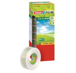 Film Ruban adhésif Eco & Clear pack éco, 19 mm x 33 m