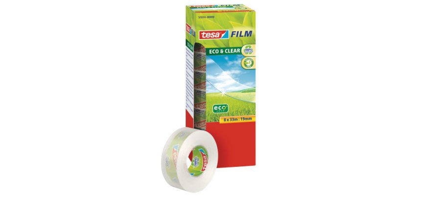 Film Ruban adhésif Eco & Clear pack éco, 19 mm x 33 m