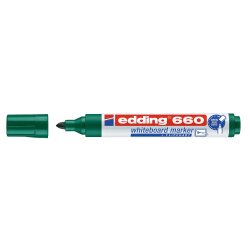 Marqueurs pour tableaux blanc E-660. Pointe ogive. Coloris vert