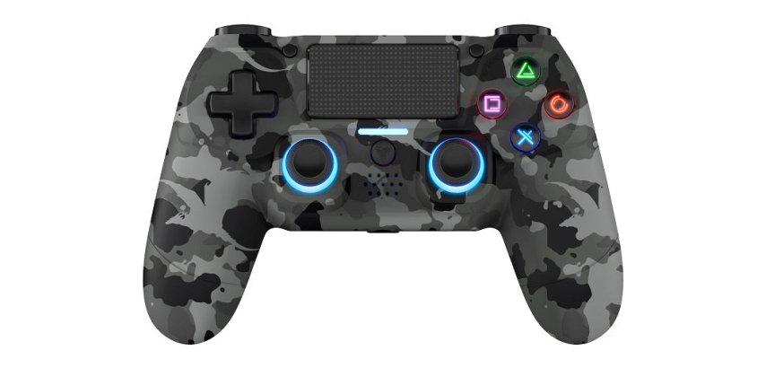 Dragonshock Mizar+ Nero, Grigio, Mimetico Bluetooth Gamepad Analogico/Digitale PC, PlayStation 4, Android