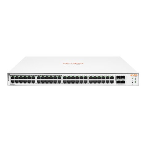 HPE Aruba Networking Aruba Instant On 1830 48G 24p Class4 PoE 4SFP 370W Géré L2 Gigabit Ethernet (10/100/1000) Connexion Ethernet, supportant l'alimentation via ce port (PoE) 1U