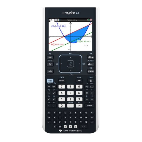 Calculatrice texas instruments graphique ti-nspire cx maths sciences partage écran 4 vues graphiques 3d 190x90x20mm 250g