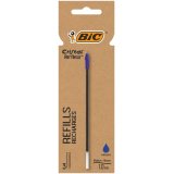 Cristal Re'New Recharges pour Stylo-Bille Pointe Moyenne (1,0 mm) - Bleu, Etui Carton de 3