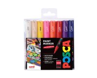 Marqueur posca pc1mc pointe conique extra fine trait      0,7-1mm coloris assortis      boite 16 unites