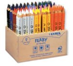 Crayon couleur lyra ferby triangulaire 120mm extrémité fermée usage économe mine 6.25mm diamètre coffret scolaire 96u